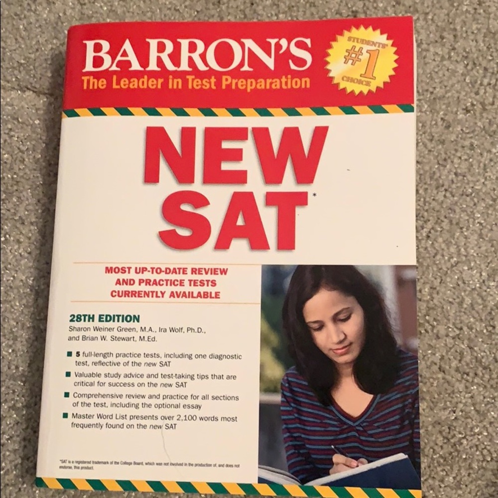 NEVER USED SAT BOOK